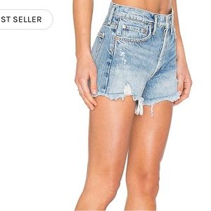Agolde Parker Long Denim Short Size 31 NWT